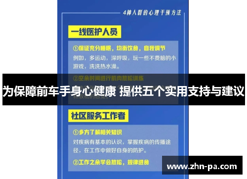 为保障前车手身心健康 提供五个实用支持与建议